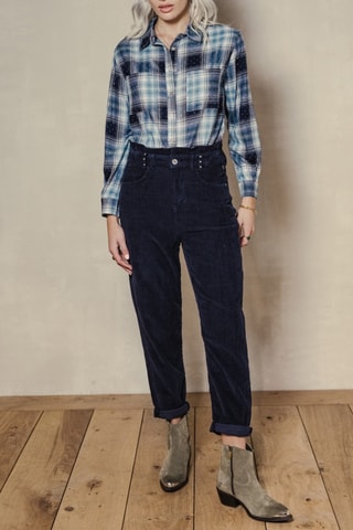 Broek Lara Veluto - Blauw - Blauw