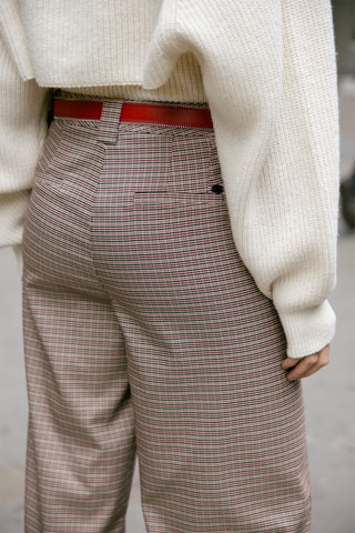 7/8 Jeans Barrel Hoge Taille - - Zwart
