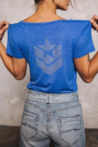 T-shirt slim Tarissa - Bleu