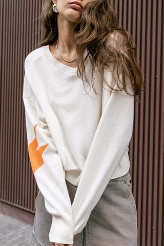 Pull en laine et cachemire Penny - Blanc