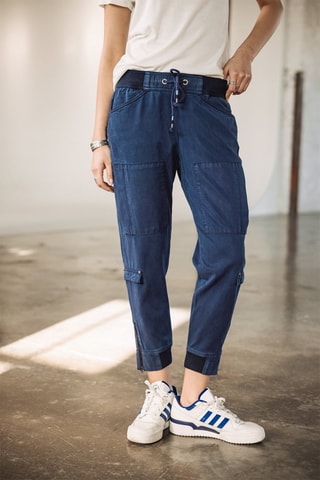 7/8 Cargobroek - Blauw - Blauw