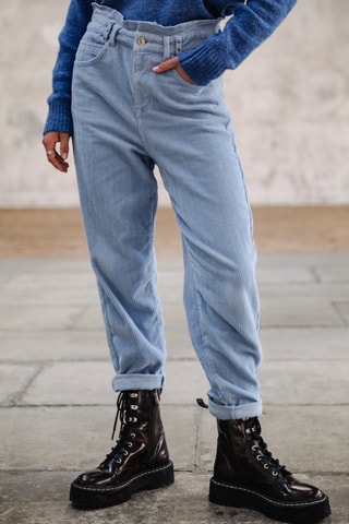 Broek Lara Veluto - Lavendelpaars - Blauw