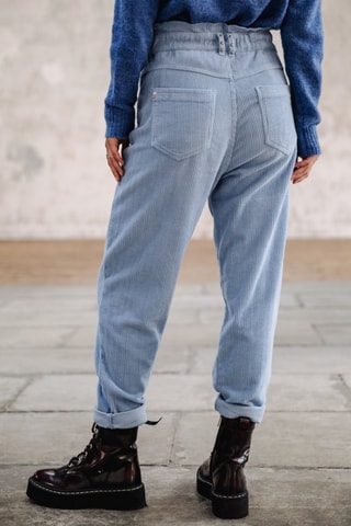 Broek Lara Veluto - Lavendelpaars - Blauw