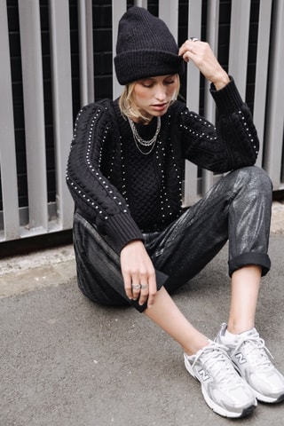 7/8 Jeans Boyfriend Timea Pirata - Zwart