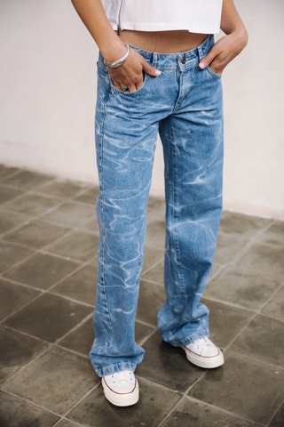 Jeans - Wit en blauw