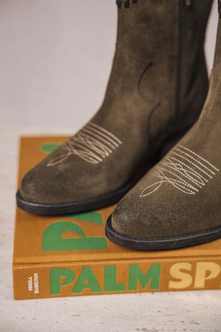Bottines en daim - Vert
