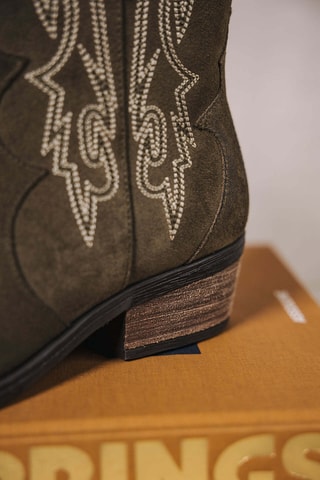 Bottines en daim - Vert