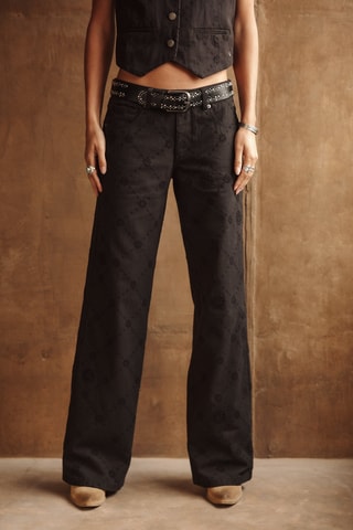 Jeans Wide Legs - Zwart