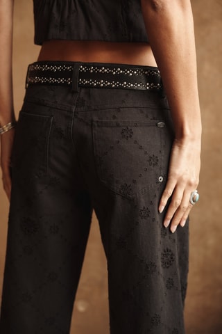 Jeans Wide Legs - Zwart