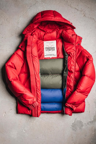 Doudoune à capuche - Rouge