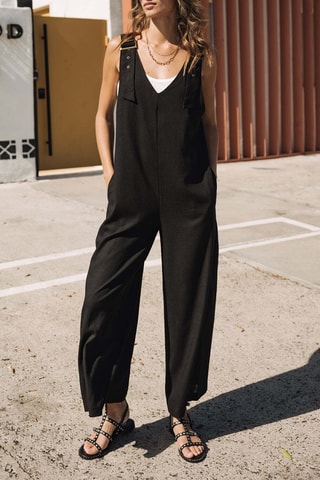 Salopette flare Mariam - Noir