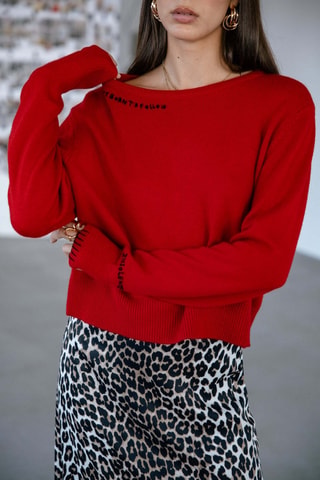 Pull en laine et cachemire Parel - Rouge