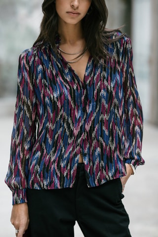 Blouse Boeme Funky Wood - Noir