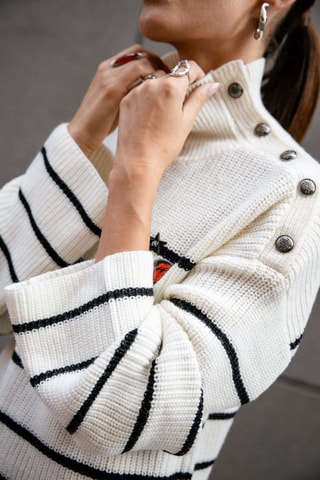 Pull loose en laine Pragga - Beige