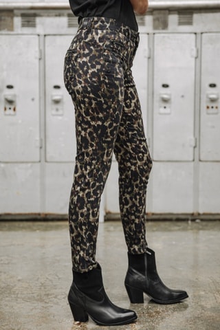 Broek Alexa High Waist Cropped Marsh - Groen