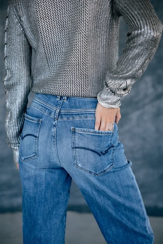 7/8 Jeans Boyfriend Edita Denim Blauw - Blauw