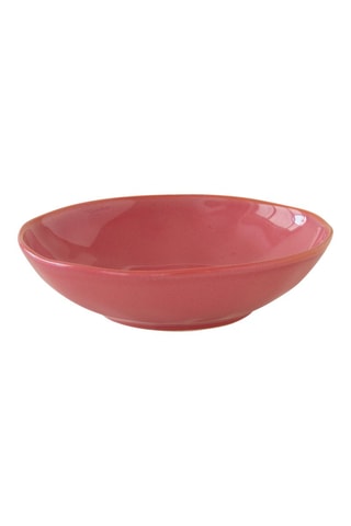 6 platos hondos de porcelana Artesanal - 19 cm