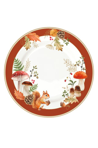 6 platos de postre de porcelana Autumn Breeze - 19 cm