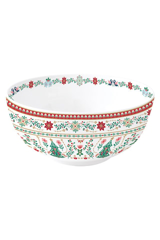 2 boles de porcelana Christmas Folk - 23 cm