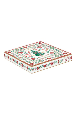 Plato llano de porcelana Christmas Folk - 22,5 cm