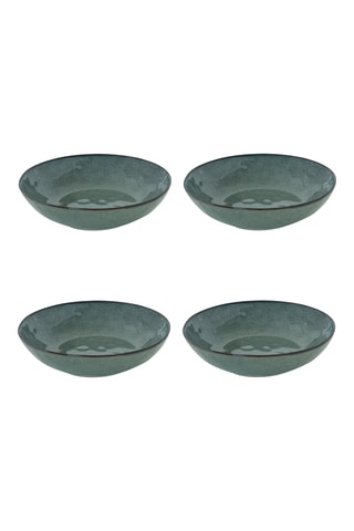 4 platos hondos de gres Genesis - 21 cm