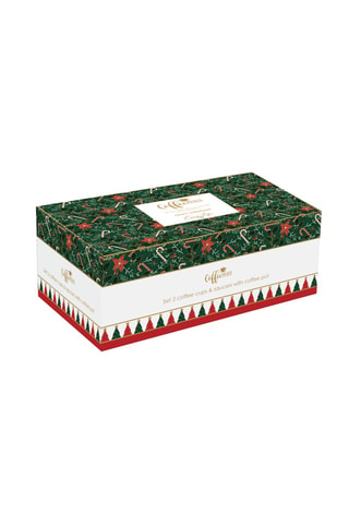 Juego de café de porcelana Fancy Christmas - 2 personas