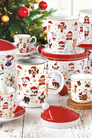 Vajilla de porcelana Christmas Friends - 2 personas