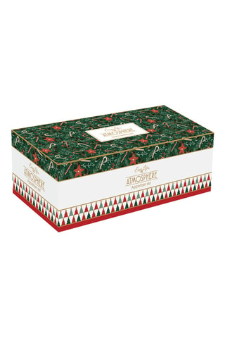 Vajilla para aperitivo de bambú y porcelana Fancy Christmas - 5 piezas