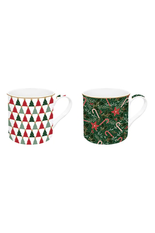 2 tazas de porcelana Fancy Christmas - 30 cl
