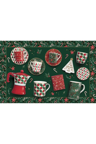 Juego de café de porcelana Fancy Christmas - 6 personas