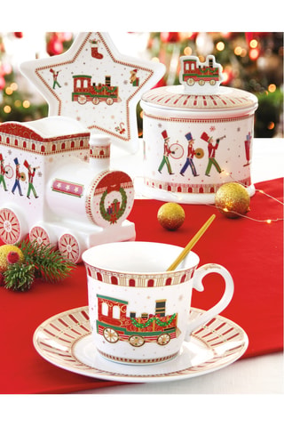 Bandeja de porcelana Polar Express - 35 x 23 x 2 cm