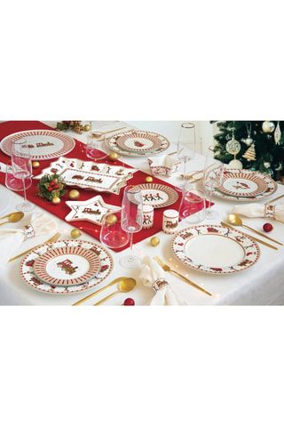 Bandeja de porcelana Polar Express - 35 x 23 x 2 cm
