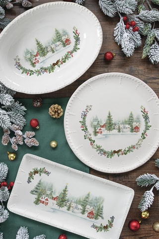 6 platos llanos de cerámica Città Delle Feste - 26,5 cm