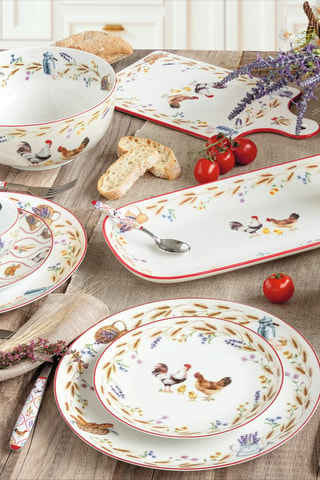 Tabla de porcelana para queso Country life - 30 cm