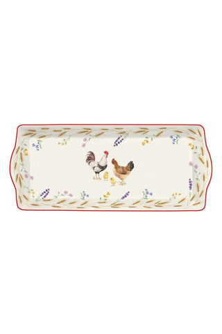 Bandeja de porcelana Country life - 35 x 15 x 2,5 cm