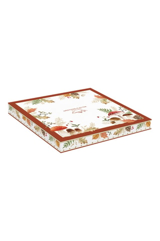 Plato de aperitivo de porcelana Autumn Breeze - 25 x 3 x 25 cm