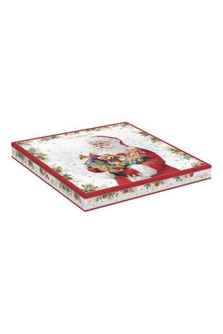 Juego de postre de porcelana Santa Is Coming - 2 piezas