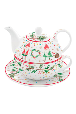 Juego de té de porcelana Ready For Christmas - 3 piezas