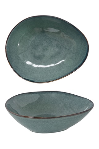 4 platos hondos de gres Genesis - 21 × 5,5 × 17 cm