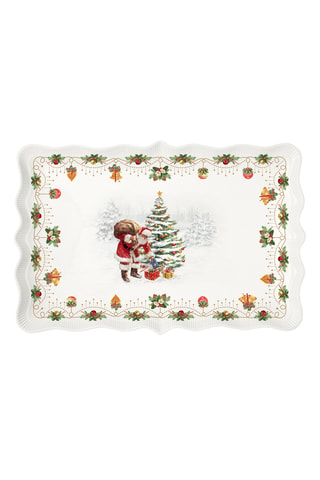 Bandeja de porcelana Nostalgic Christmas - 35 x 23,5 cm