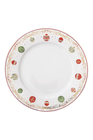 6 platos llanos de porcelana Christmas Eve - 26,5 cm