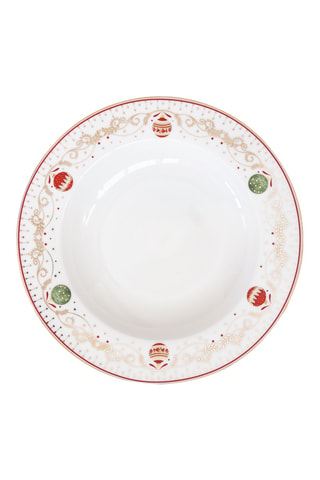 6 platos hondos de porcelana Christmas Eve - 21,5 cm