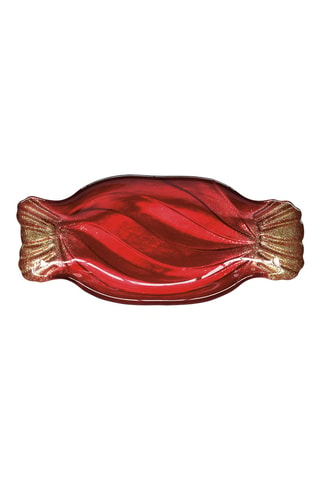 2 platos de postre Christmas Twist - 20,5 x 2 x 9 cm