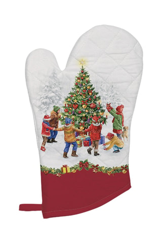 Juego de cocina Christmas Round Dance - 3 piezas - Blanco
