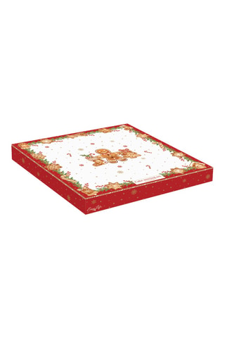 Juego de postre de porcelana Fancy Gingerbread - 2 piezas