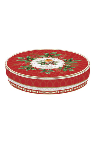 4 platos de postre de porcelana Christmas Berries - 19 cm