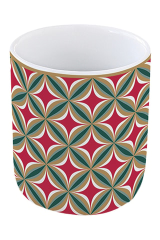 Juego de café de porcelana y bambú Christmas Joy - 4 personas