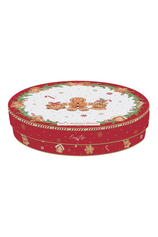 4 platos de postre de porcelana Fancy Gingerbread - 19 cm