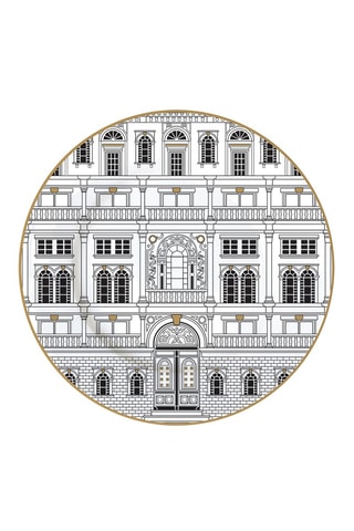 6 platos de postre de porcelana Palazzo - 19 cm