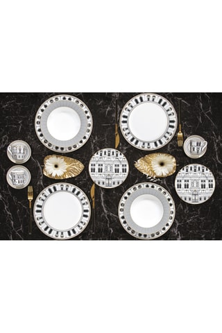 4 platos de postre de porcelana Palazzo - 19 cm